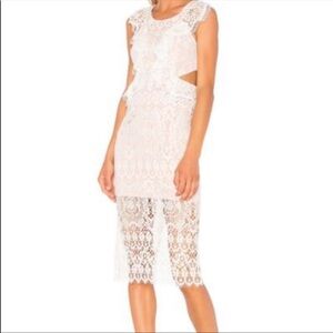 Alexis white and cream Lace Dress